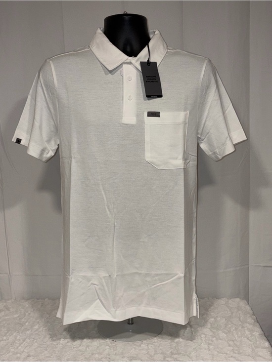 Figs Other - Figs Medical Nurse Mens White Short Sleeve Technical Pique Polo Shirt Small